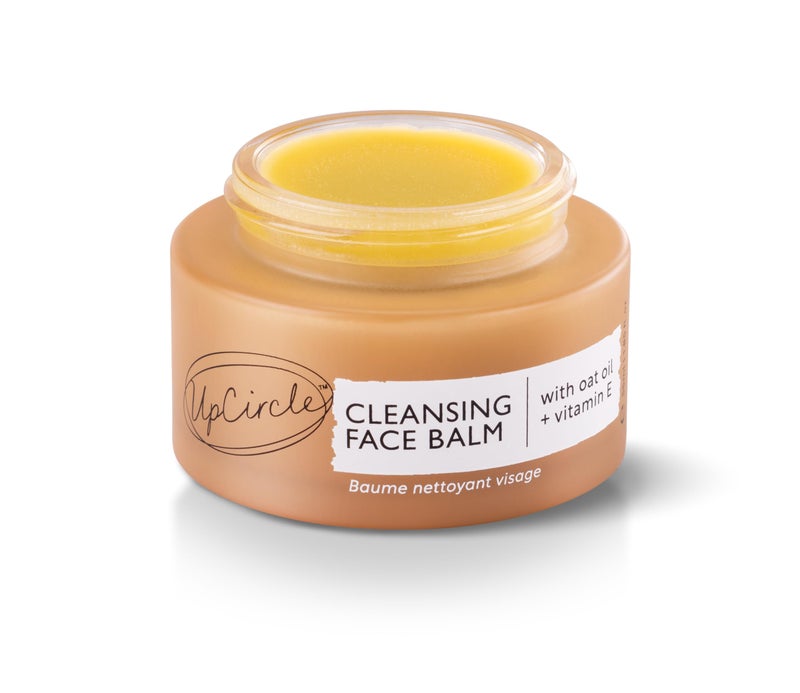 UPCIRCLE Cleansing Face Balm with Apricot 1.7oz - 100% Natural Cleanser To Remove Makeup, Including Waterproof Mascara + Clear Blackheads - Sea Buckthorn, Oat + Rosemary Oil - Vegan + Cruelty-Free - Image 1